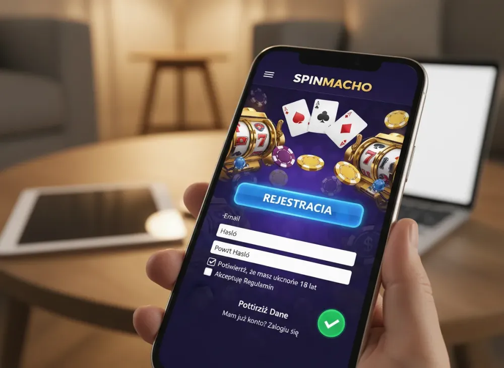 Spinmacho rejestracja – jak założyć konto i potwierdzić dane